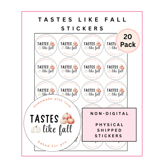 Physical Stickers: Tastes Like Fall